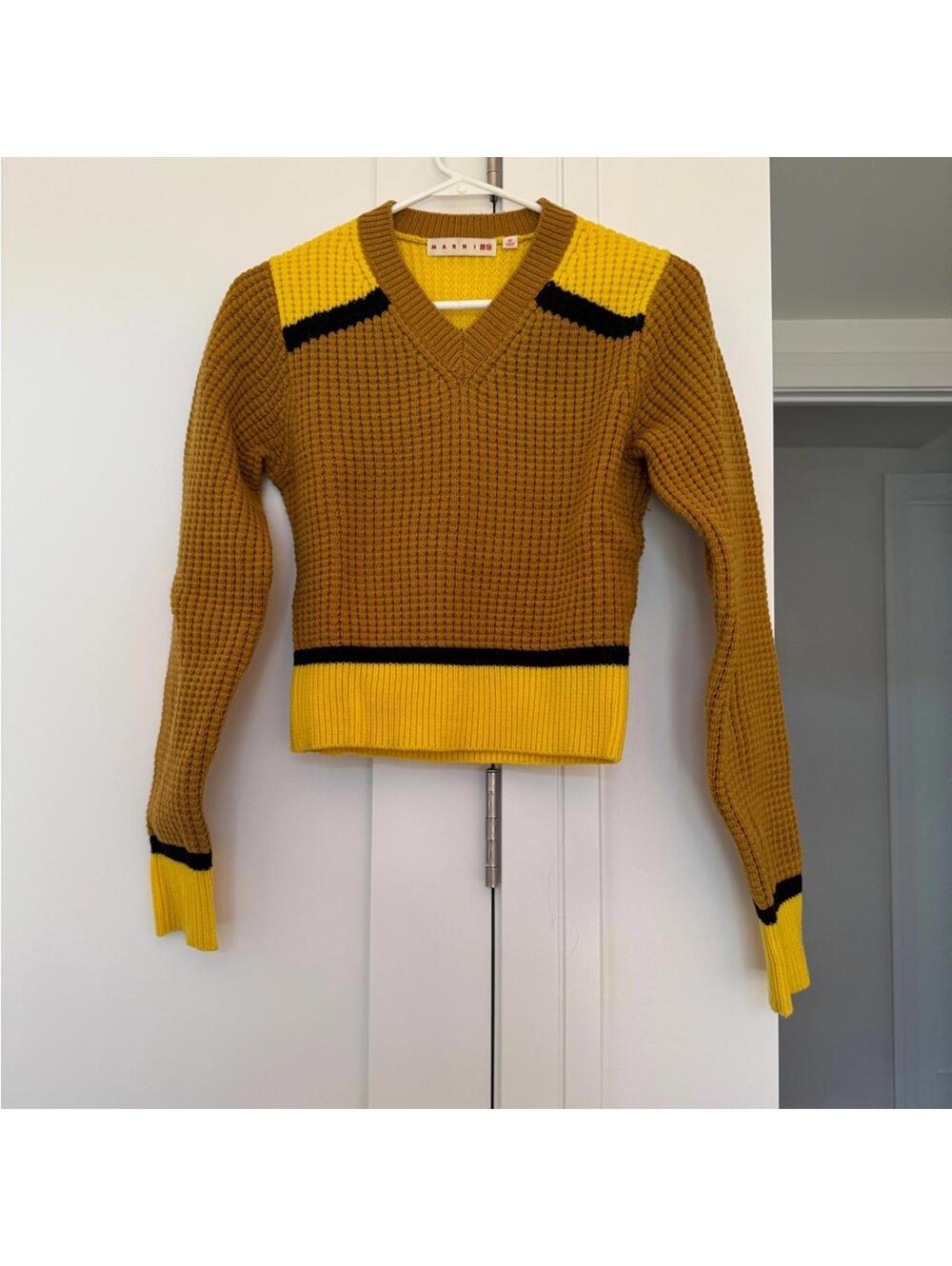 Uniqlo x Marni Yellow and Black Women's Sweater XS